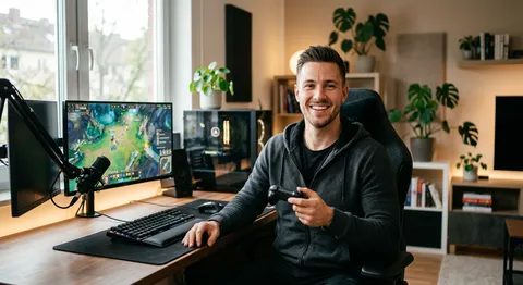 Confident young man representing digital health and wellness